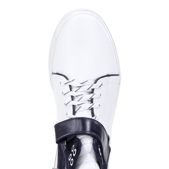 картинка Ботинки мужские Белые/Темно- Синие 22901 от магазина Sun-place