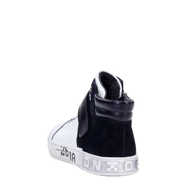картинка Ботинки мужские Белые/Темно- Синие 22901 от магазина Sun-place