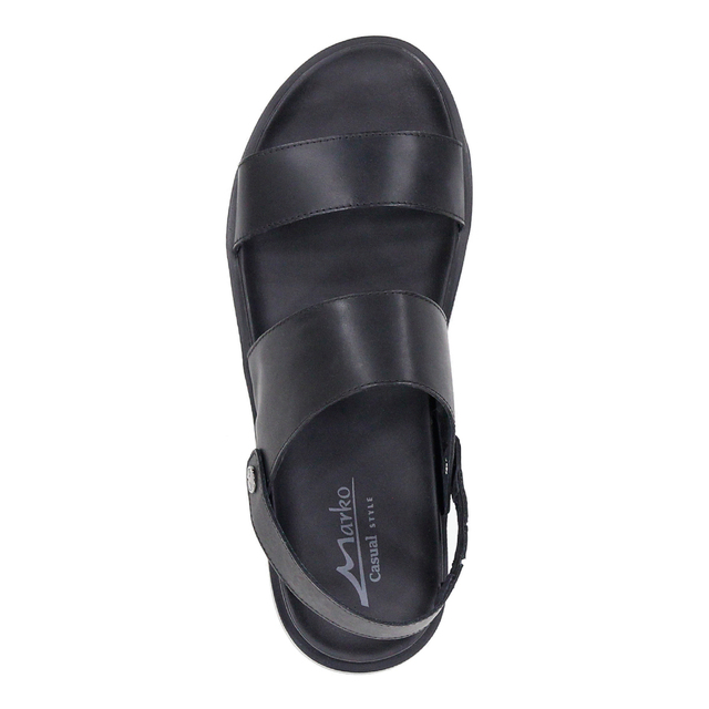 картинка Туфли мужские открытые Черные 24585 от магазина Sun-place