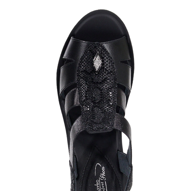 картинка Туфли летние женские Черные 344105 от магазина Sun-place
